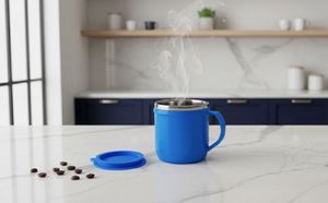 Blue Mug with Lid