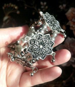 Silver Bracelet with Charms