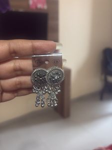 Stylish Oxidised Jhumka Earrings