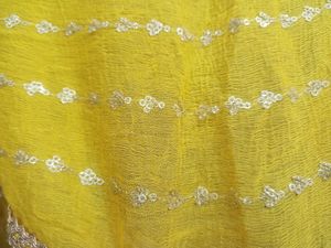 Yellow Embroidery Dupatta