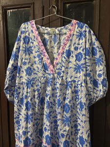 Floral Print Fit and Flare Midi Dress
