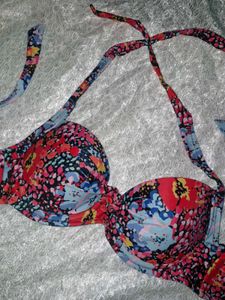 Vibrant Floral Bikini Top