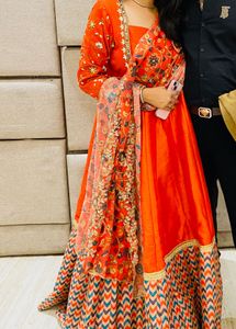 handwork  gown with Duppta