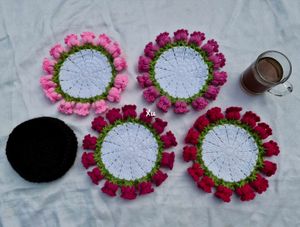 Crochet Lily Of The Valley Flower Coaster Set🌼🌸