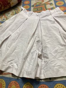 Nice White Skart With Whte Printed Top