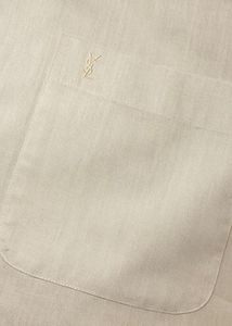 Saint Laurent YSL Classic Men's Cream Shirt