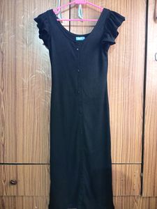 Midi Black bodycon Dress