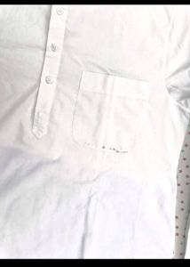 Men's White Kurta and Pajama Set