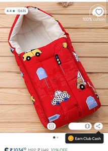 Cute Car Print Baby Sleeping Bag