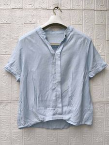 New with tag Light Blue Casual Short Sleeve Top