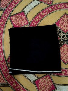 Women Solid Viscose Rayon Straight Kurta( Black)