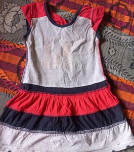 Red Cotton Frock(2)