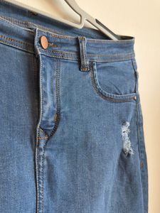 Blue Denim Classic Skirt