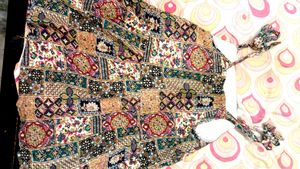 Pink Floral Print Kurti with Lace Trim
