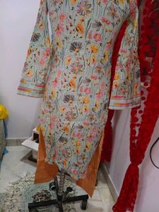 Floral Print Kurta Set