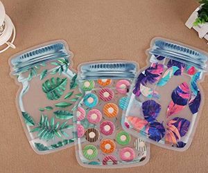 Reusable Pouch Set - Mason Jar Design