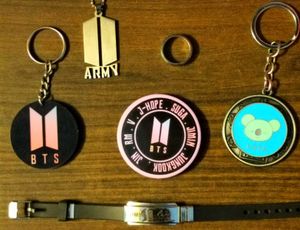 BTS Merch(Keychains, Bracelet,Ring,Pin,Necklace)
