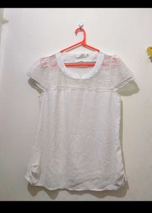 White Cap Sleeve Top