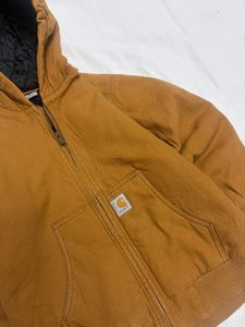 Carhartt Brown Lined Hooded Jacket