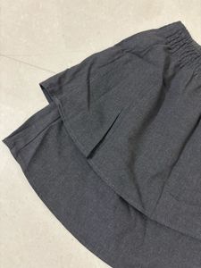 Charcoal Grey Elastic flared skirt