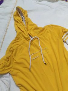 Yellow &amp; White Hoodie
