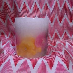 Floral Encased Candle