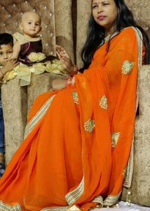 Party Wear Saree With Blouse