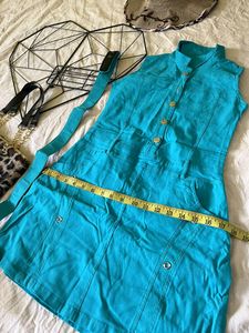 Collar Denim One Piece 🎧💙