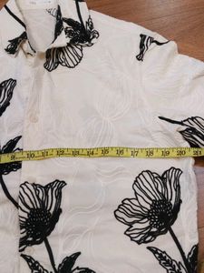 Embroidered Floral ZARA Shirt (38-40)
