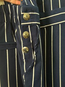 Striped Navy Blue Jumpsuit