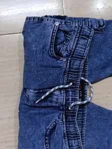 Stylish Blue Denim Cargo Pants 17 years to 20