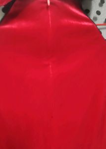 Red Velvet Polka Dot Mesh Dress Never Used...
