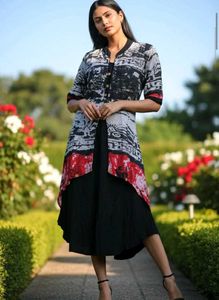 Stylish Printed Kurta 🖤