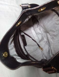 Michael Kors Dark Brown Leather Hobo Bag