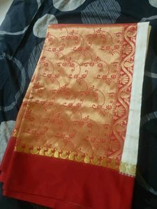 Beautiful Red & Gold Saree
