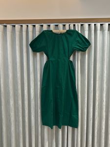Green Cutout Midi Dress