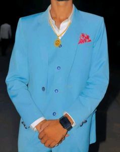 Light Blue Men's Suit
