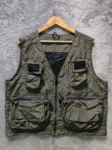 Vintage Utility Vest Jacket