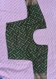 Green Floral Blouse