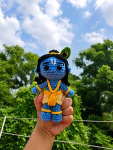 handmade Crochet Krishna amigurumi