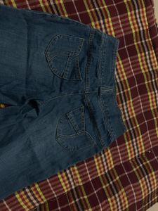 Classic Blue Denim Jeans mid waist