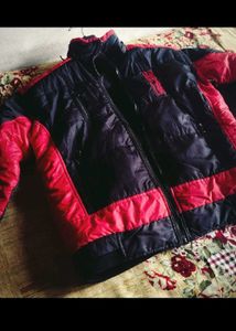 Vintage Red &amp; Black Puffer Jacket