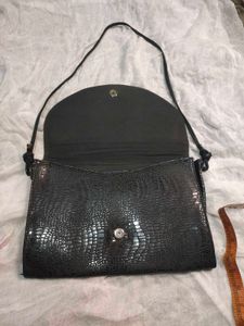 Croc Embossed real leather Bag