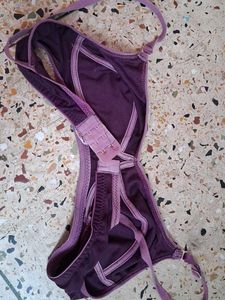 Purple and pink Cotton Bra