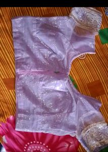 Elegant Embroidered Organza Saree