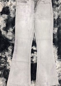 Grey Flare Jeans