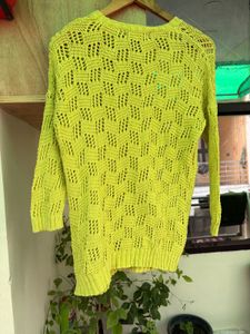 Lime Green Knit Sweater
