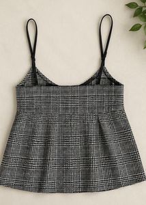 Plaid Camisole Top