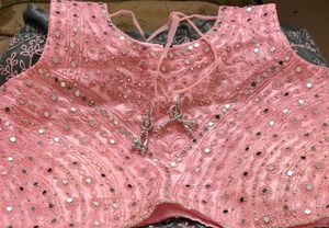 Stunning Embellished Pink Blouse