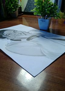 Girl Beautiful Portrait Sketch Work